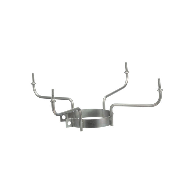 A white metal Heatcraft mounting bracket with screws and multiple rods.