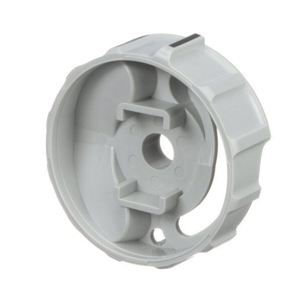 A white plastic Bizerba handwheel with a hole in the center.