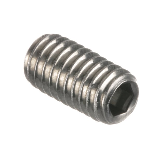 A close-up of a Bizerba threaded pin with a hex head.