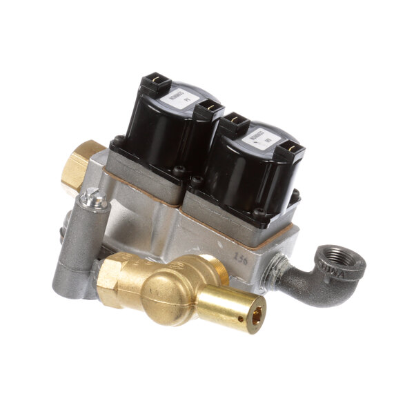 A Duke Gas Valve Combo Kit with two brass valves and a hose.