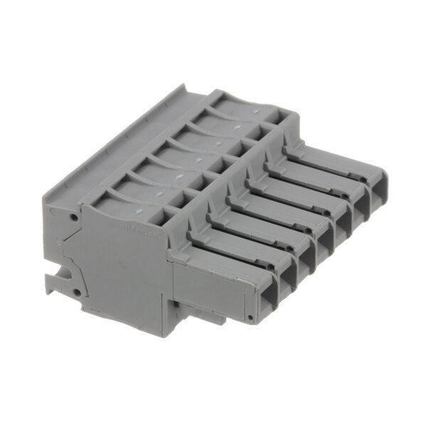 A grey plastic Alto-Shaam connector with four slots.