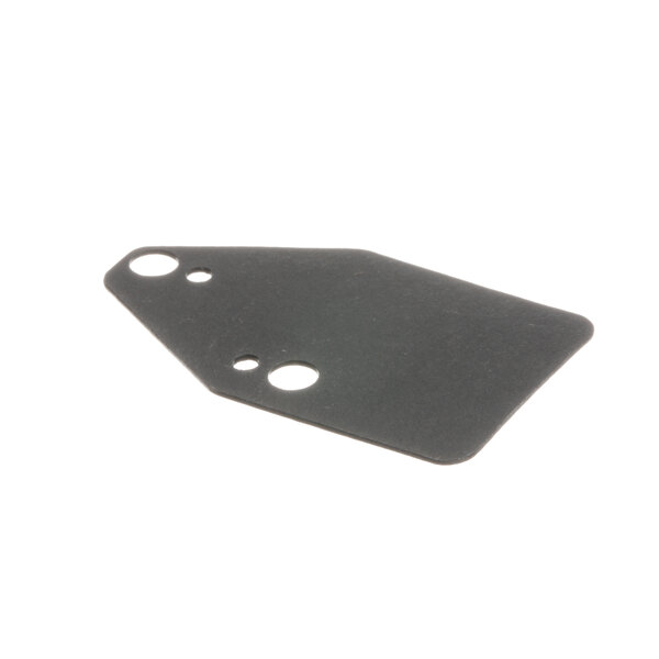 A black plastic spacer with holes.