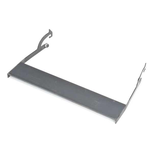 A metal bar with a metal handle and a clip on it.
