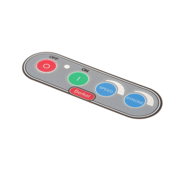 A grey rectangular Berkel interface panel with buttons.
