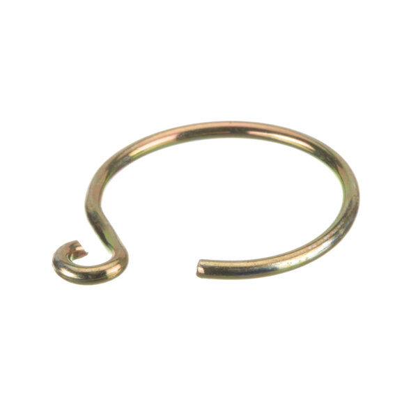A gold ring with a small hook on it.