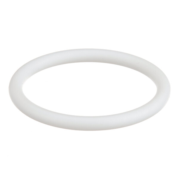 A white round rubber O-ring.