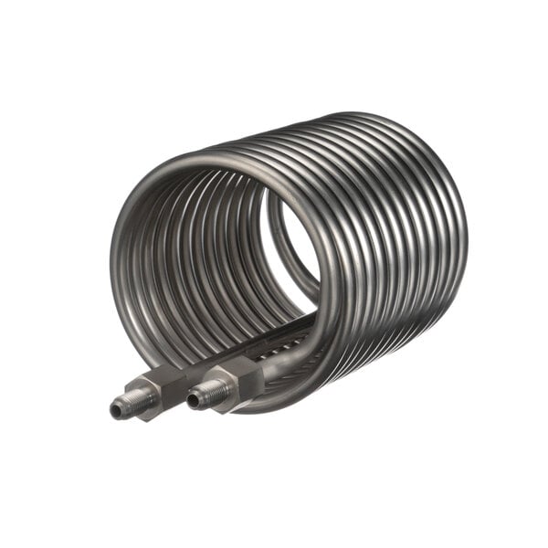 A Bloomfield hot water coil, a coiled metal tube.