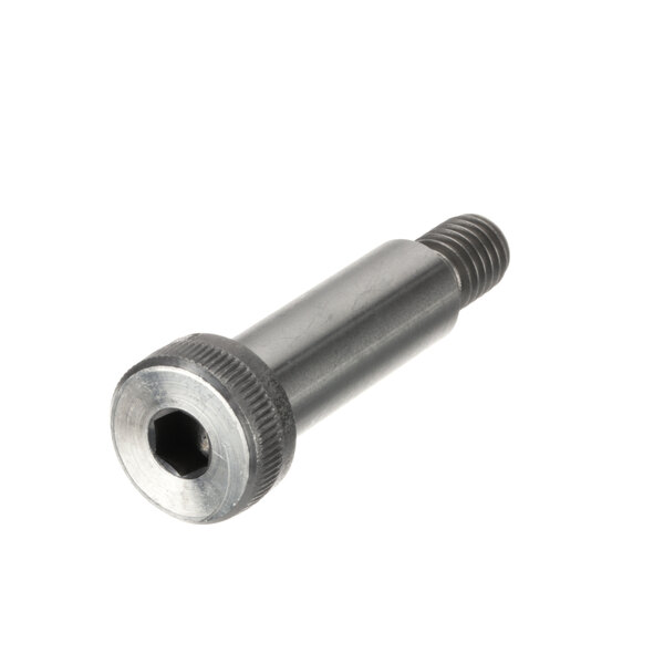 A close-up of a stainless steel Hobart SC-124-20 screw.