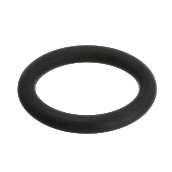 A black round rubber O-ring.