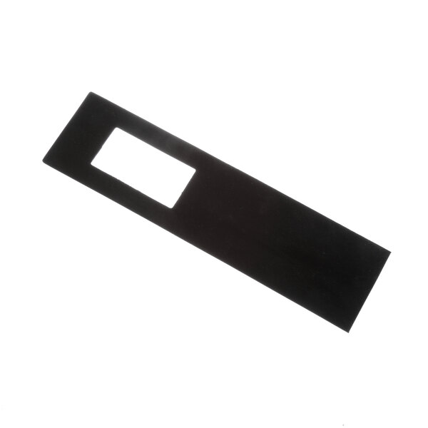 A rectangular black Crown Steam tank gasket with a white label.