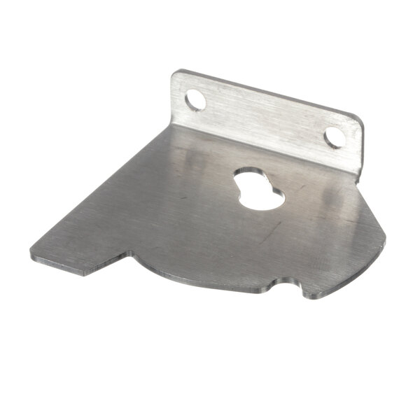 A Traulsen metal bracket with holes on the side.