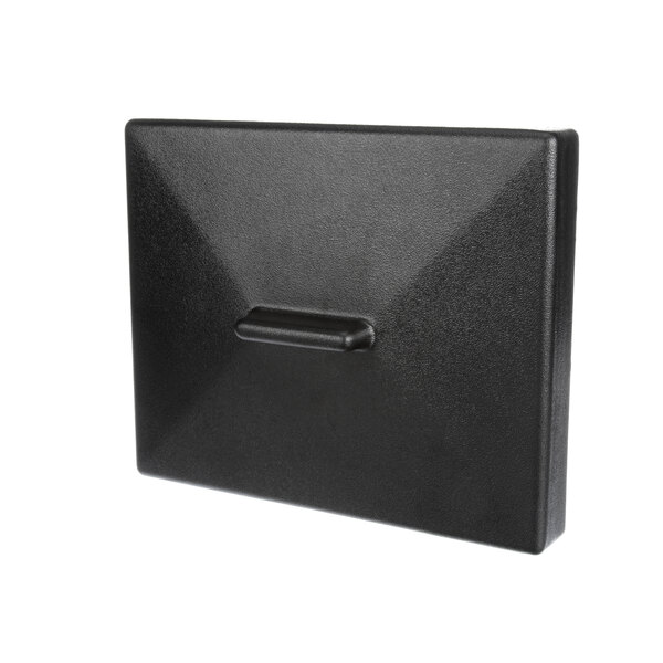 A black rectangular lid with a handle.