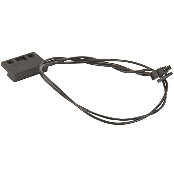 A black cable with a black connector.