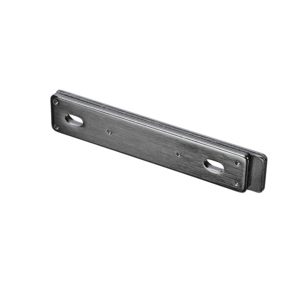 A Carter-Hoffmann strike plate, a metal bar with two holes.