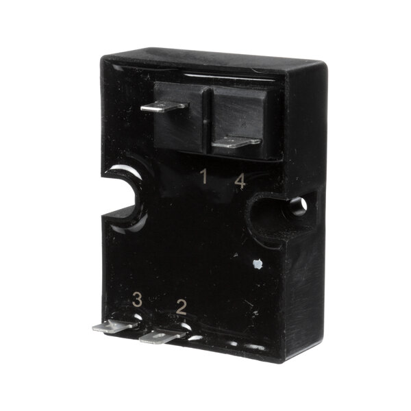 A black rectangular Federal Industries Defrost Timer with metal buttons and numbers.