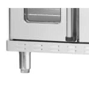 A stainless steel Alto-Shaam leg kit with bullet feet for convection ovens.