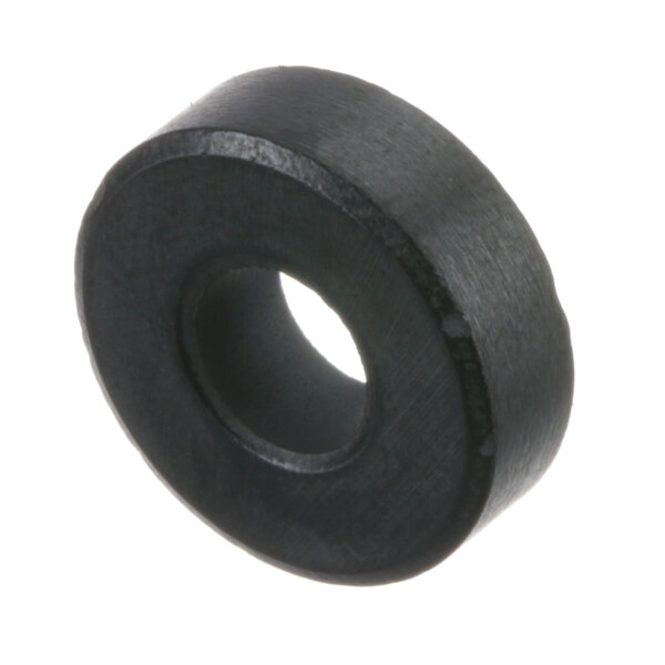 A round black Middleby Marshall magnet with a hole in the middle.