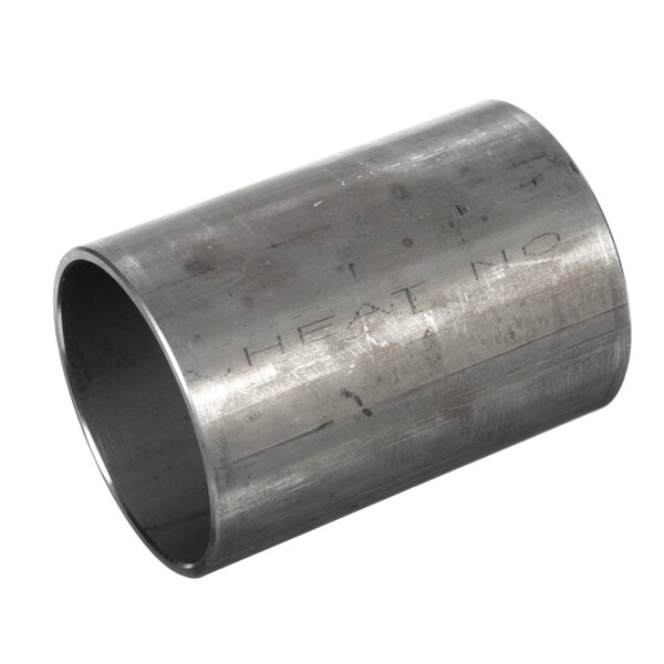 A stainless steel metal cylinder with a hole in it and text that reads "Univex 1064426 Beater Head Spacer"