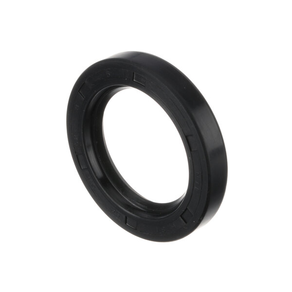 A black round plastic gasket.