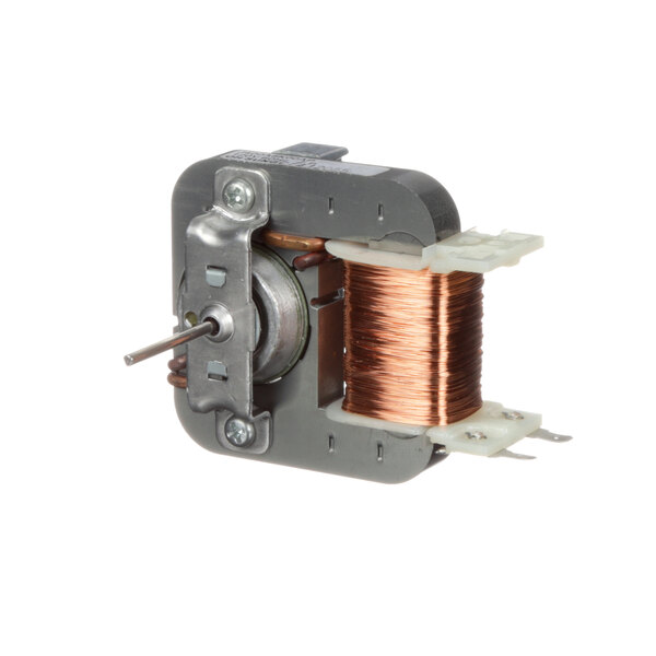 A close-up of a Panasonic J400A8K00AP cooling fan motor with copper wire coils.