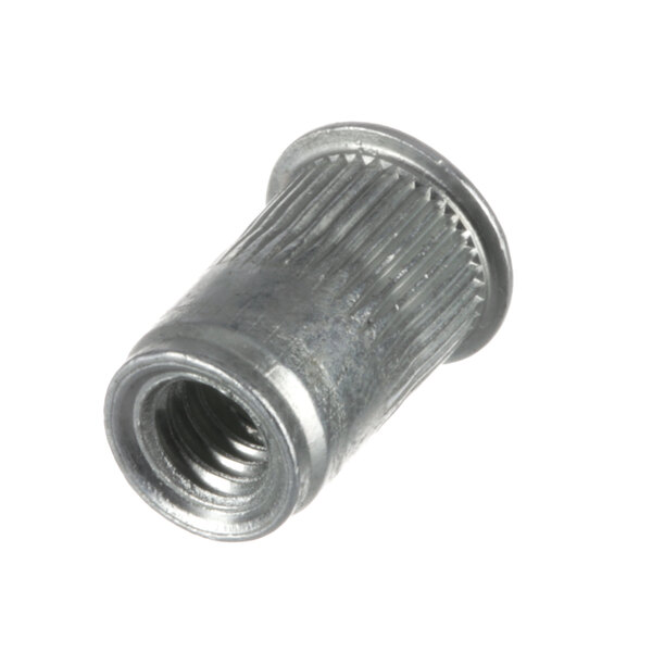 A close-up of a Henny Penny press nut on a screw.