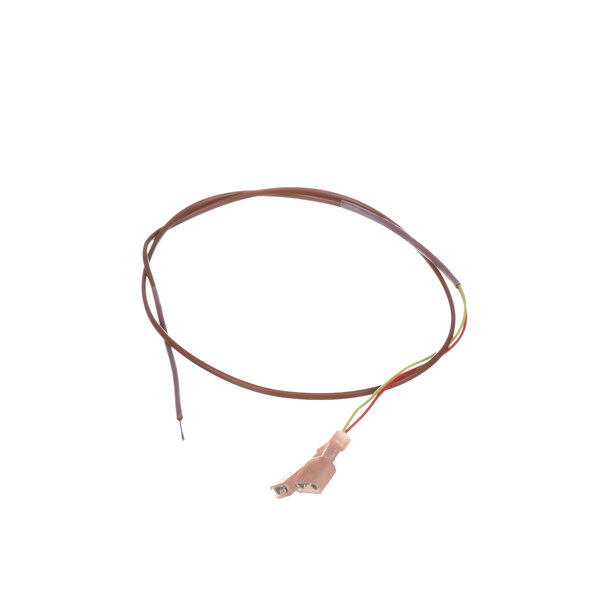 A brown Hatco thermocouple cable with a wire and connector.