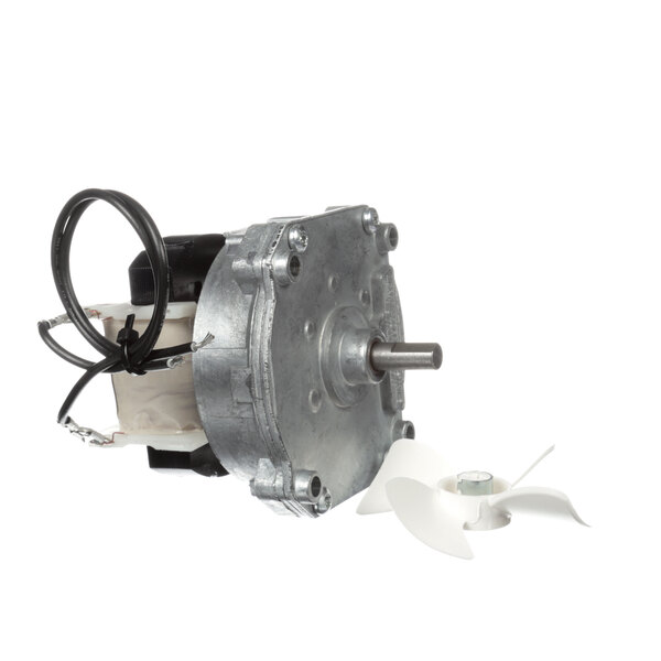 A small electric motor with a propeller.