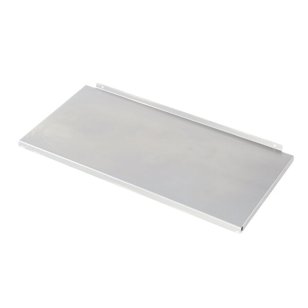 A silver rectangular Henny Penny drip tray.