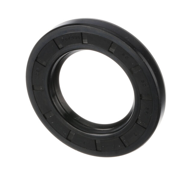 A black round Univex seal with holes.