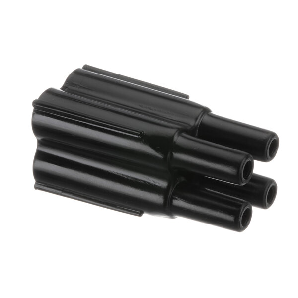 A black plastic Servend quad tube barrel with nozzles.