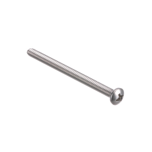 A stainless steel screw with a metal rod.