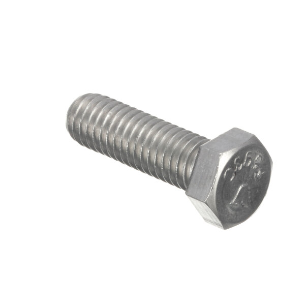 A close-up of a Legion bolt with a hex head.