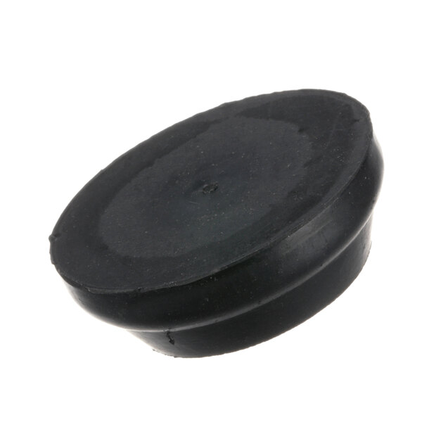 A black rubber Hobart foot on a white background.