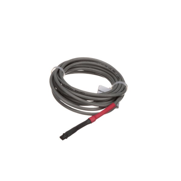 A gray cable with a red and white wire on a Hatco temperature probe.