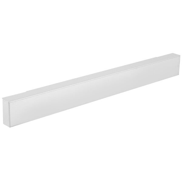 A white rectangular kick plate with a white background.
