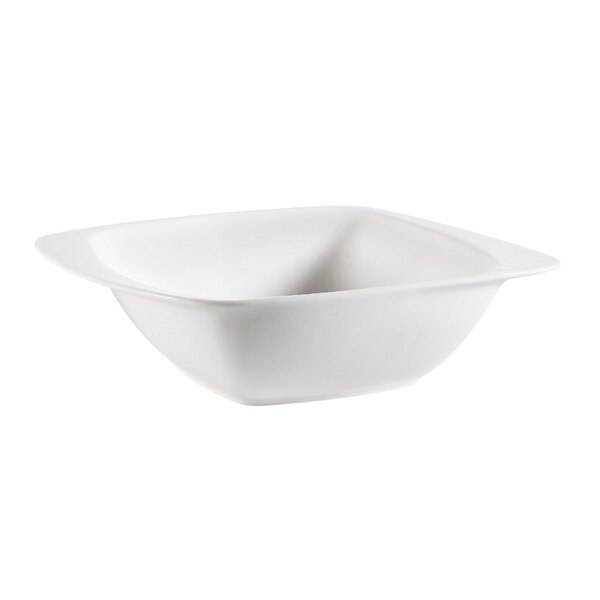 A case of 24 white CAC porcelain bowls with a white background.
