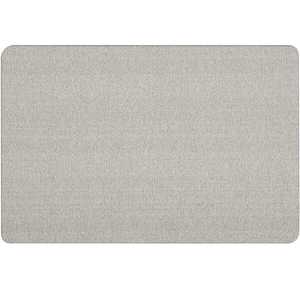 A Quartet gray fabric bulletin board.