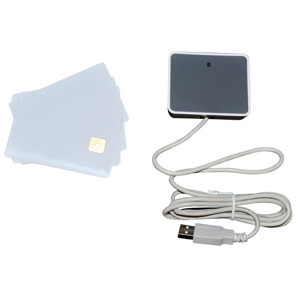 A white TurboChef ChefComm Pro USB smart card reader.
