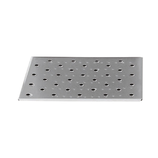 A TurboChef stainless steel metal jetplate with holes.