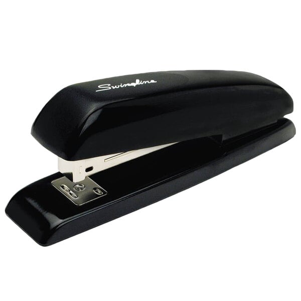 A close-up of a black Swingline 64601 stapler.