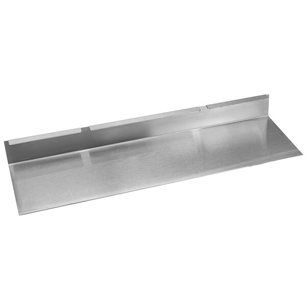 A stainless steel MagiKitch'n slip on cover for a charbroiler.