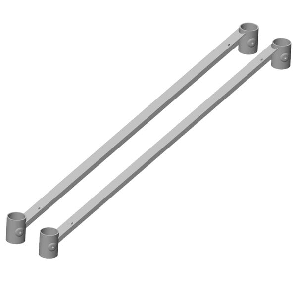 A pair of Eagle Group metal stabilizer bars with handles and holes.