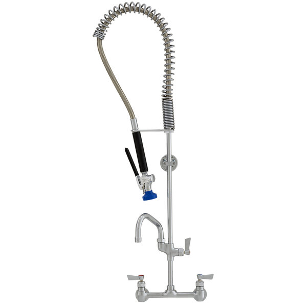 A Fisher stainless steel pre-rinse faucet with a hose.