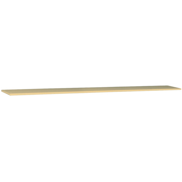 A long rectangular Richlite cutting board on a shelf.