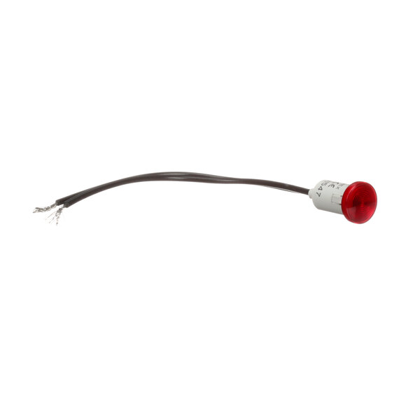 A Vollrath red indicator light with a black cable attached.