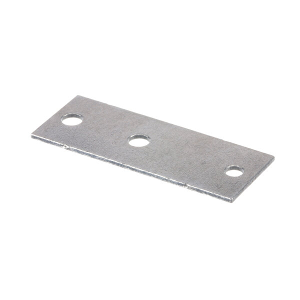 A metal plate with holes, the Vollrath Hi Limit Switch Brkt.