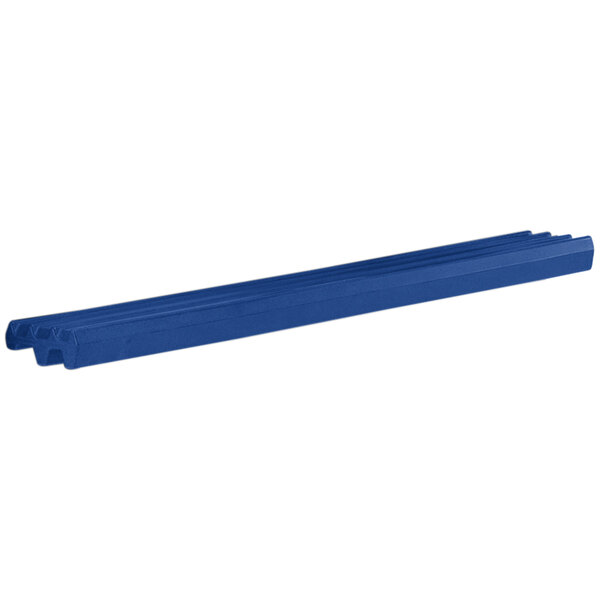 A navy blue rectangular tray rail with long handles.