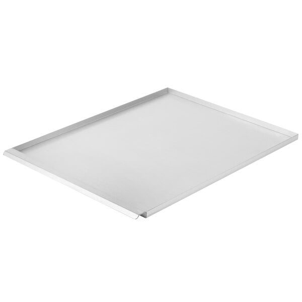 A white rectangular Cooking Performance Group drip tray.