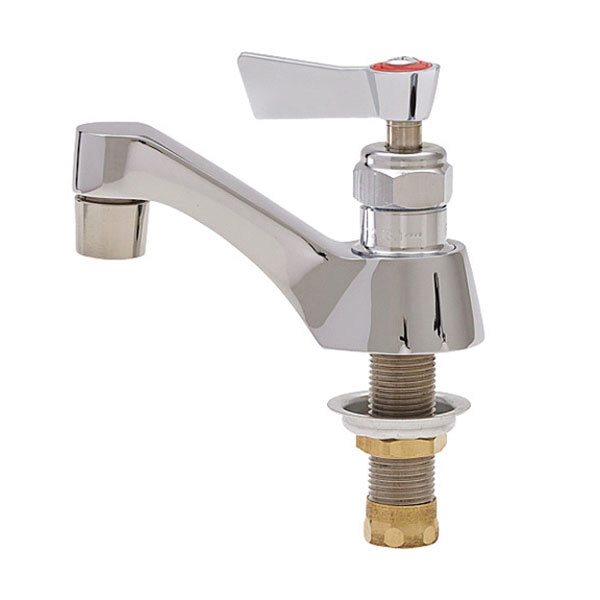 A Fisher deck mounted medical faucet with a lever handle.