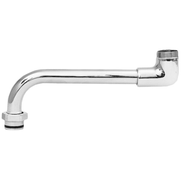 A Fisher double-jointed faucet spout with silver fittings.